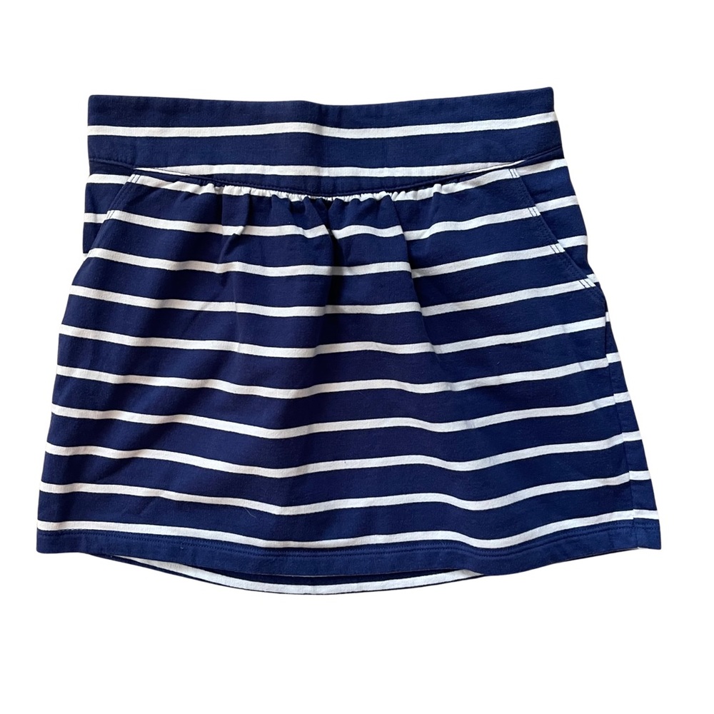 Crazy 8 Girl’s Size 14 (XL) skirt, navy/white, elastic waist and pockets